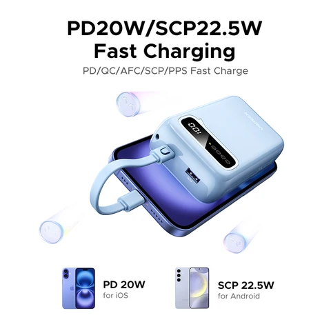 UGREEN 20000 мАч PowerBank с быстрой зарядкой для iPhone 17/16 Pro Max — фото устройства