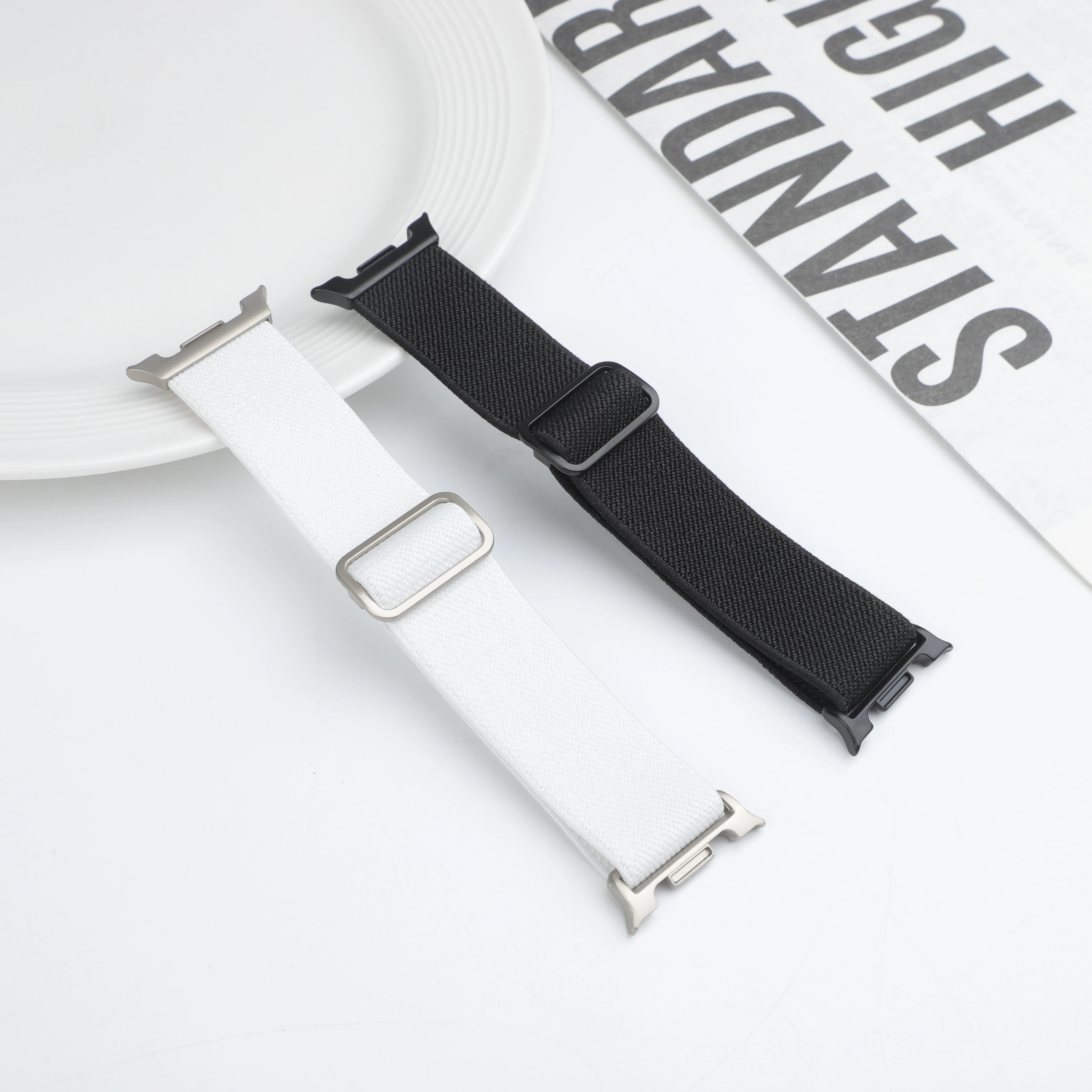 Scrunchie Strap For Samsung Galaxy Watch 8 44mm 40mm 46mm Elastic Nylon Sport wrist Bracelet correa Galaxy Watch 8 classic Band