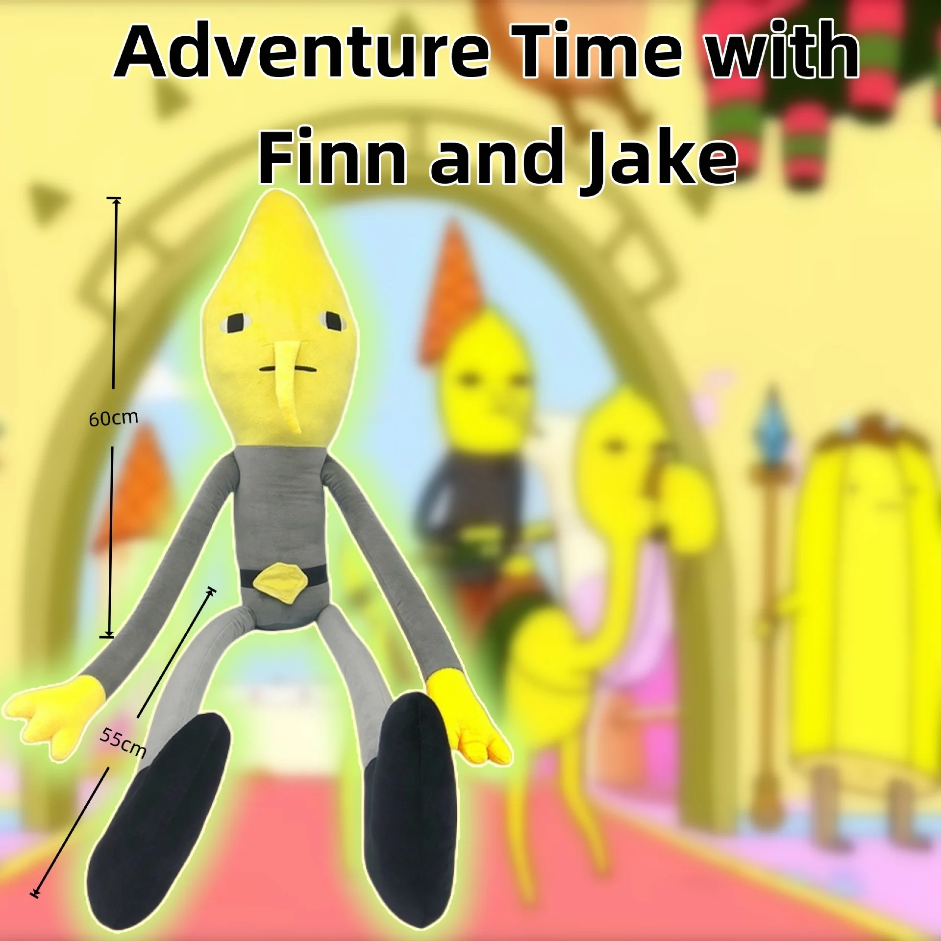 

115cm Adventure Times Plush Toys Finn Jake Penguin Dolls Soft Stuffed Animal Plushes for Kids Birthday Gifts Party Decoration