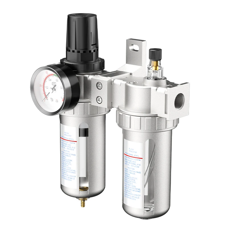 Regulator Filter Kompresor Udara SFC200 Bagian Pneumatik Katup Regulator Perangkap Pemisah Air Minyak