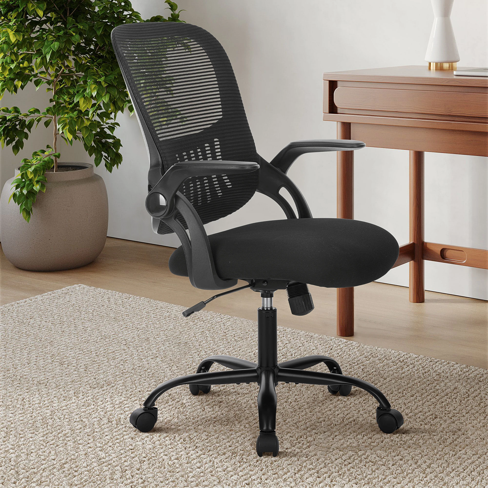 Office Chair, Ergonomic Home Mesh Office Desk Chairs, with A
