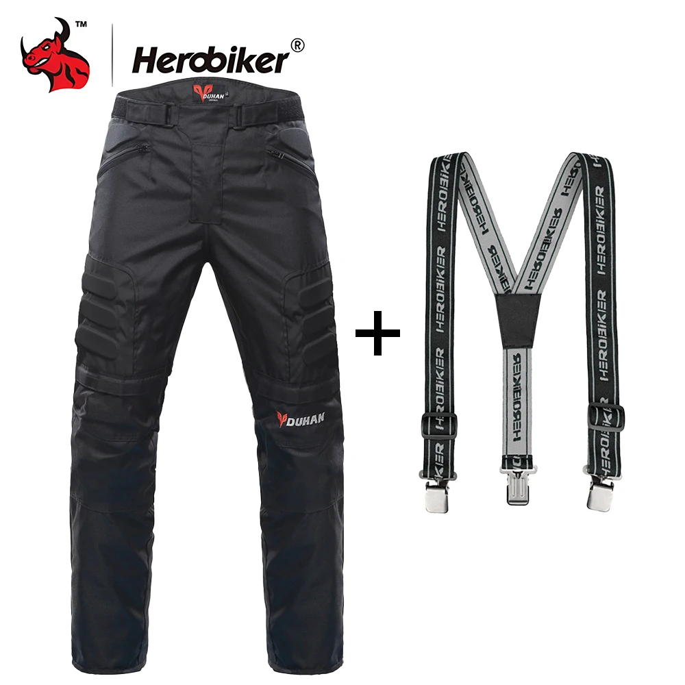 

Winter Warm Motorcycle Pants For Men Anti Fall Anti Scratch Rainproof Off-road Motorcycle Riding Pants Outdoor Sports Equipment