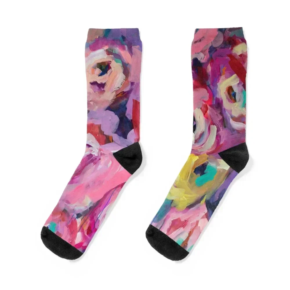 

LOVE ME SOME COLOR Socks golf Non-slip custom sports Socks Woman Men's