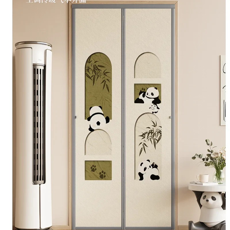 Windproof and Anti-peeping Magnetic Door Curtain High-grade Household Room Divider with Magnetic Suction Strip ML-0712