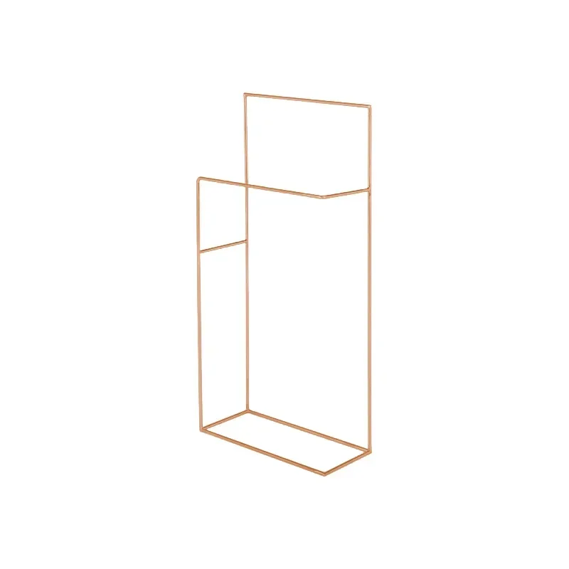 

Metal Clothes Rack Wall Mount Portable Entrance Bathroom Clothes Rack Place Saving Wrought Iron Estantes Entrance Furniture