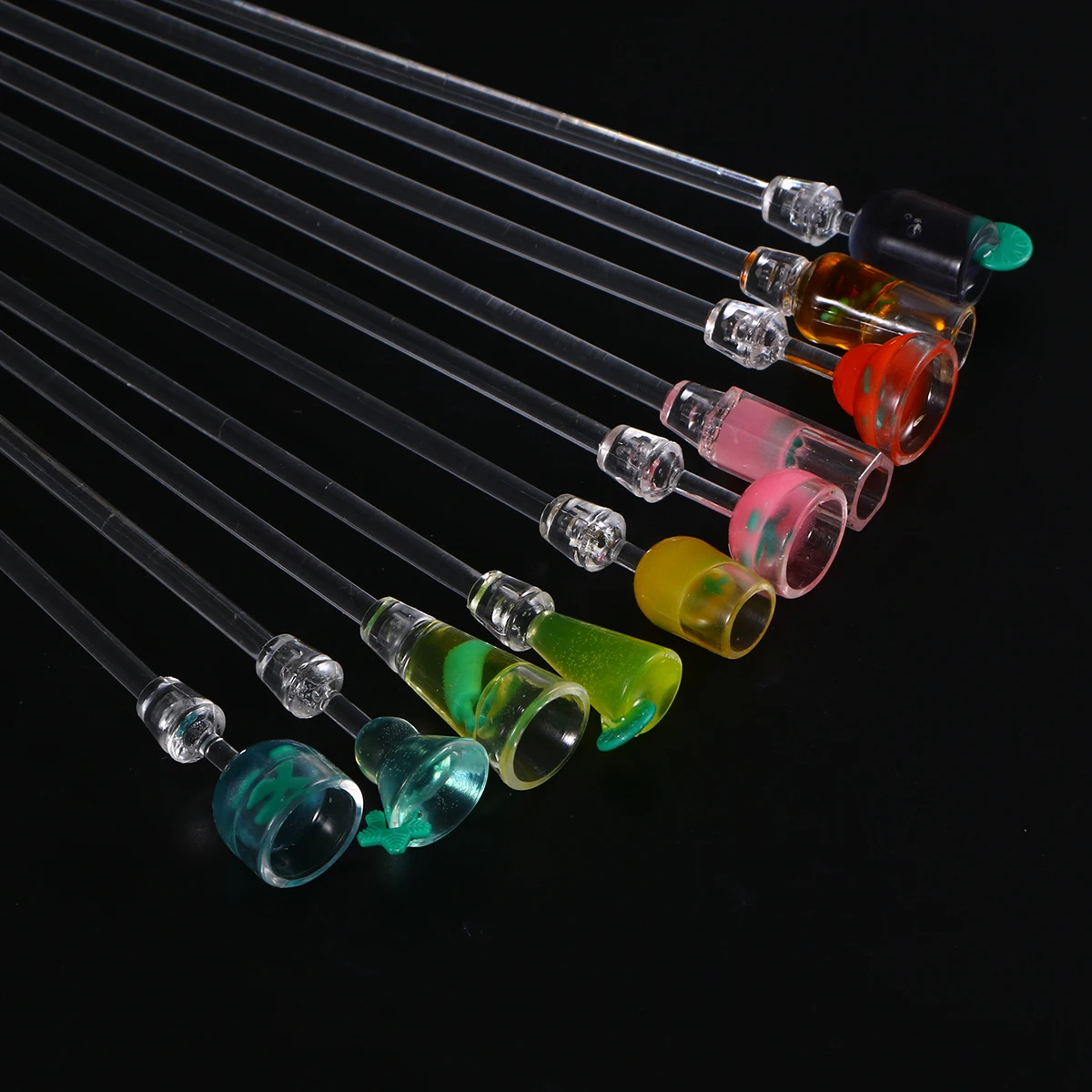 

10pcs Acrylic Stirring Rods Drink Mixer Bars Ideal for Cocktails Juices Robust Construction Bars Coffee Shops