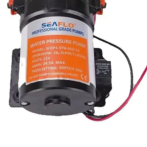 

Мембранный насос для морских судов и автодомов серии 53, 24В, SFDP2-070-060-53, 7.0GPM, 60PSI