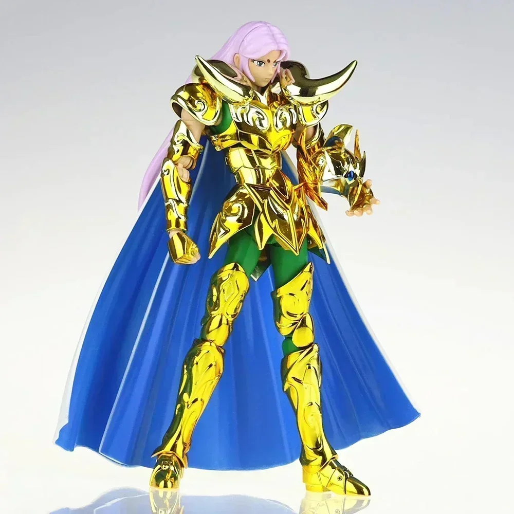 New CS Model Saint Seiya Myth Cloth EX Aries Mu Metal Corner with Shion head Knights of the Zodiac Anime Action Figure Toys