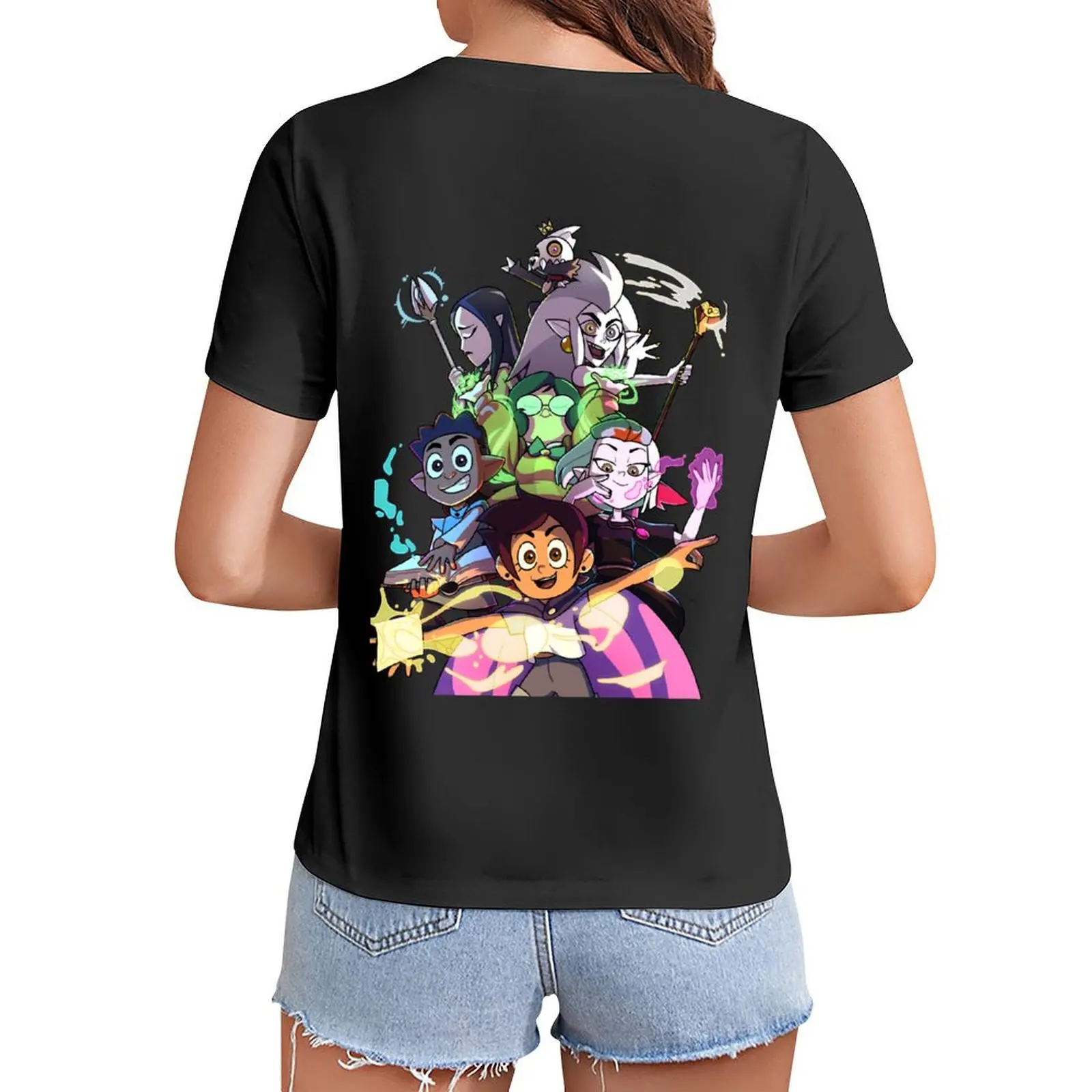 

Colours of magic - Version 2 T-Shirt summer clothes animal print plain t shirts for Women