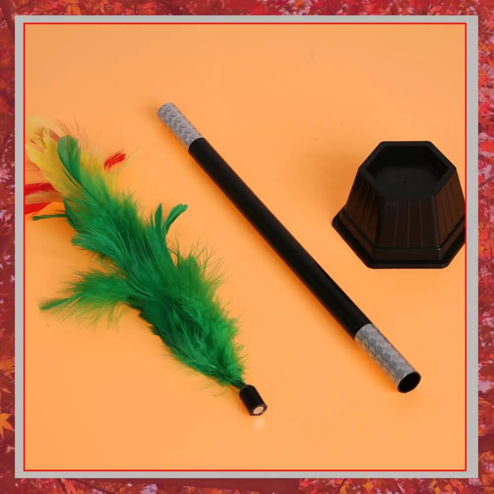 1 Set Magic Tool Funny Easy Appearing Flower in Pot From Wand /Stick Comedy Vanishing Magic Tricks Toys Ideal Gift for Birthday