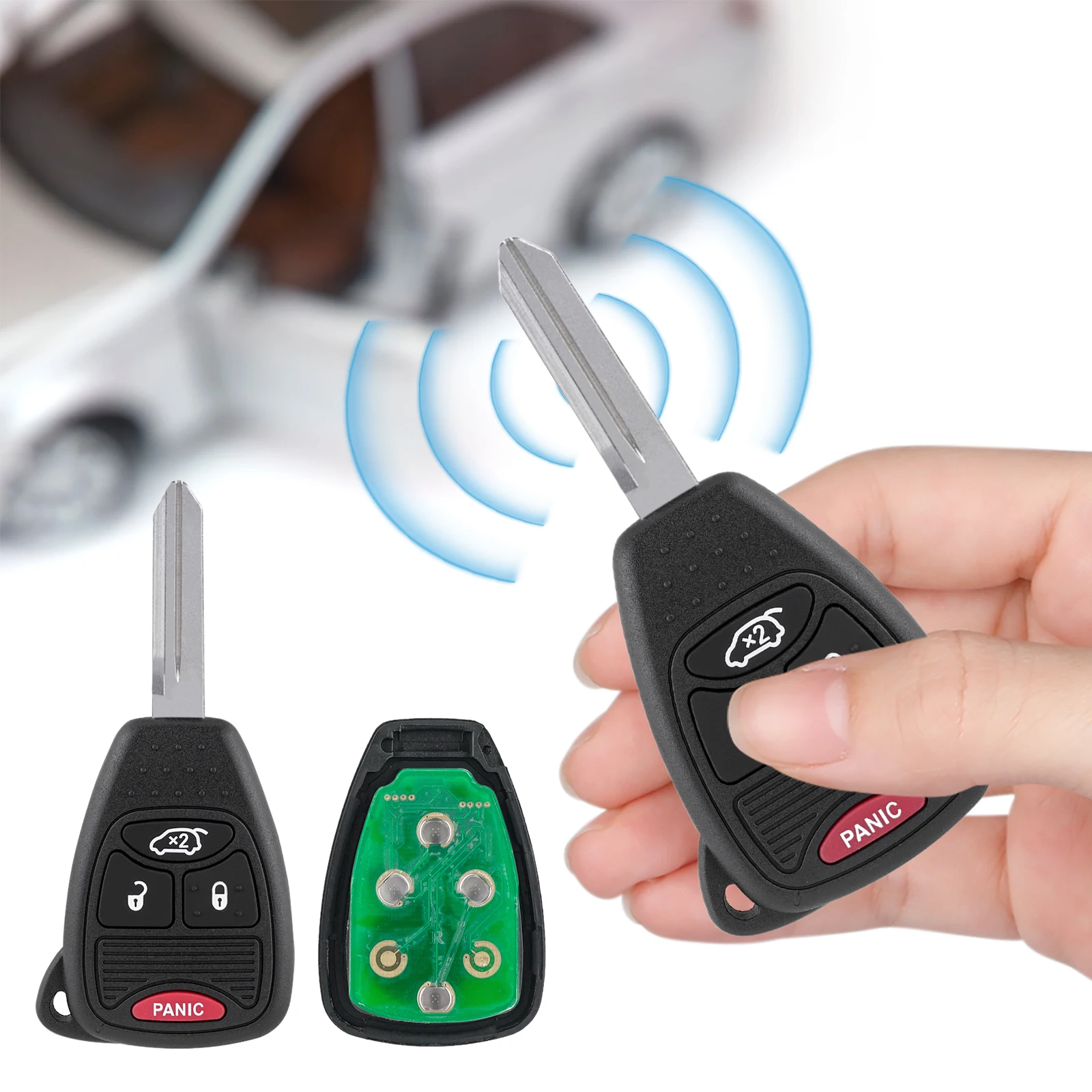 Pilot zdalnego sterowania do samochodu bezkluczykowy OHT692427AA 315MHz do Chrysler 200/300/300C PT Cruiser Sebring oraz Dodge RAM