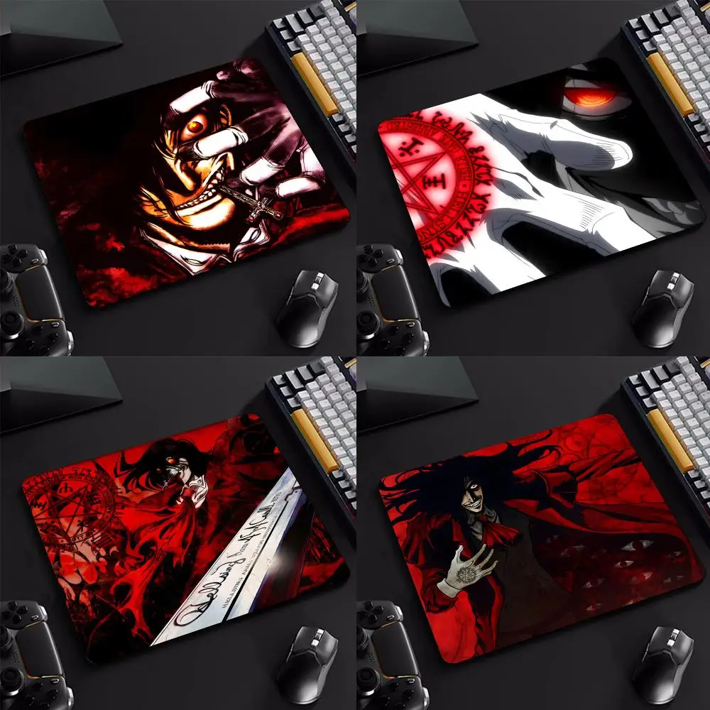 

H-Hellsing Alucards Аниме Коврик для мыши мультяшный резиновый маленький коврик для мыши настольный компьютер Офисная Клавиатура e-sports ROGs игровой коврик для мыши