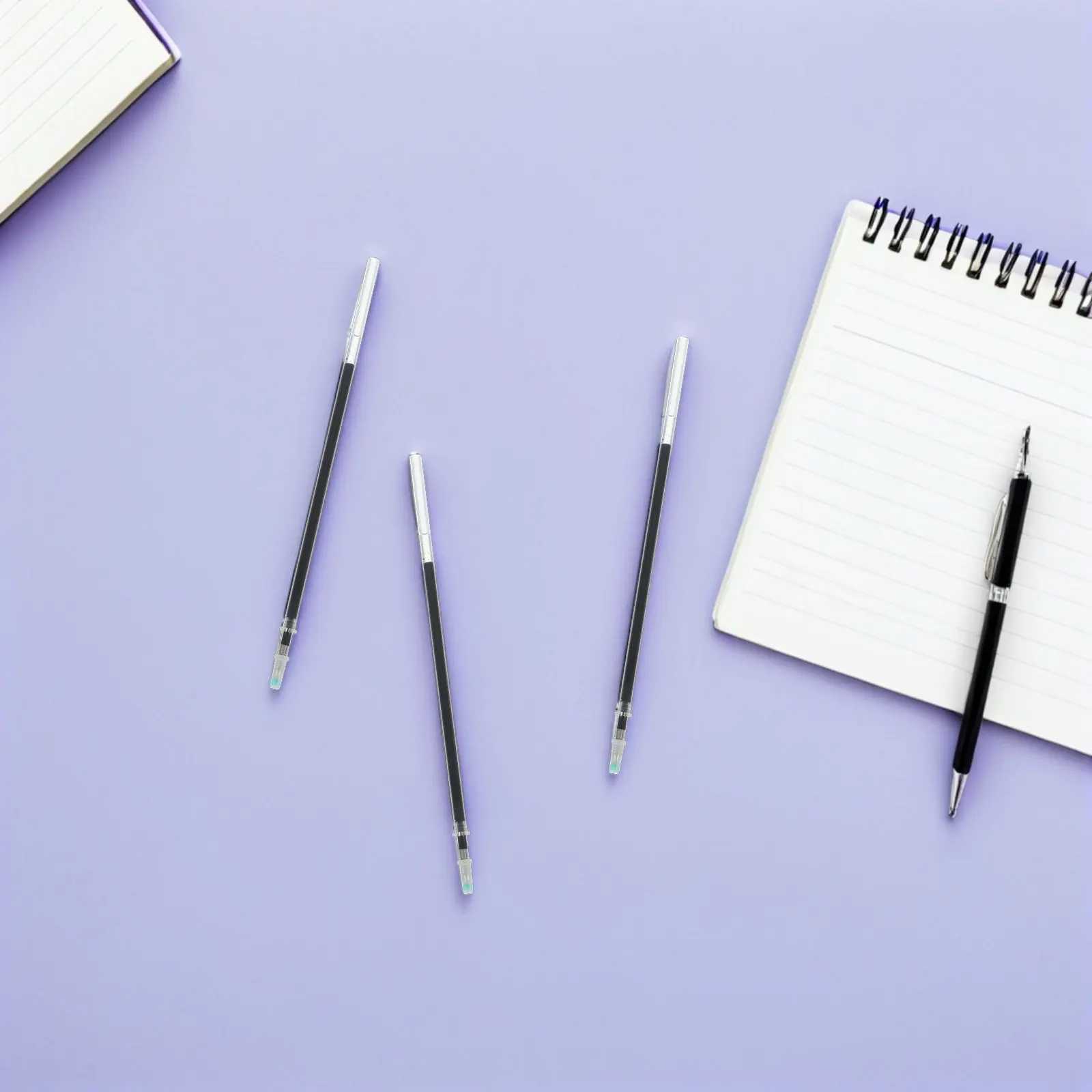 

150Pcs Replacement Gel Pen Refills 0.5mm Black Ink Smooth Consistent Line for Business Office Notetaking Reliable Performance