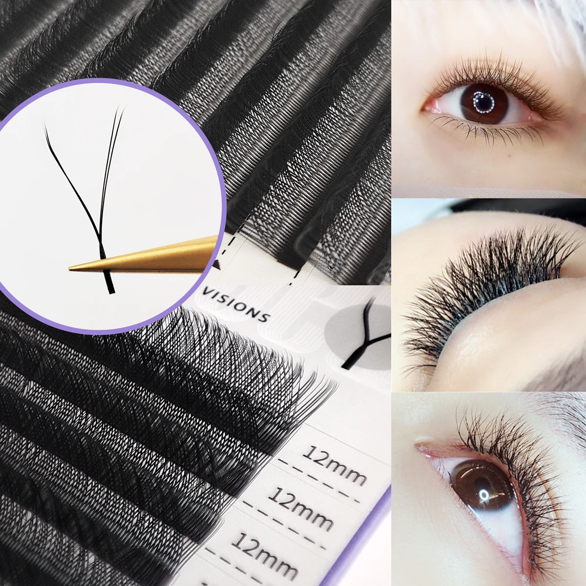 SEEDEW 0.07mm Y-Shape Eyelashes 5cases/lot Makeup Maquiagem YY Hand Woven Premium Soft Light Natural Private Label Wholesale