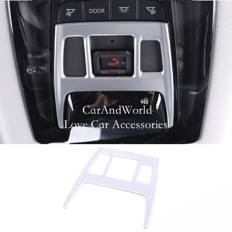 

Для Toyota Harrier Venza 2020-2025 передняя лампа для чтения, рамка, крышка, накладки для лампы для чтения, ABS хром, аксессуары для интерьера автомобиля