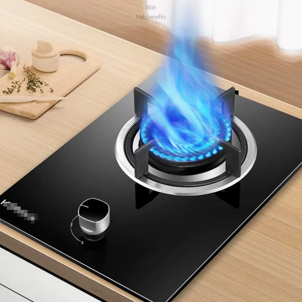 ガスコンロ 卓上バーナー ホブ ビルトイン 4.8KW、卓上/ビルトイン 家庭用キッチン シングルバーナーストーブ、お手入れ簡単、対応機種