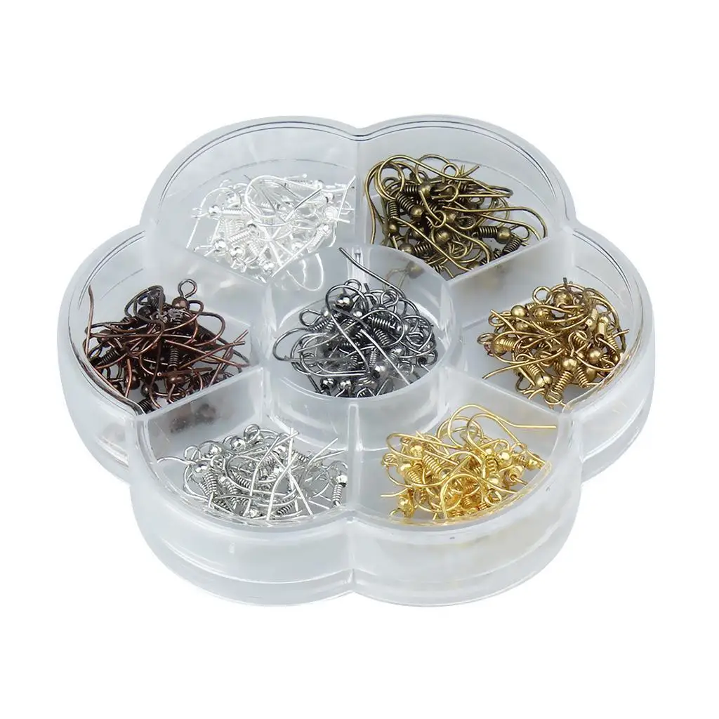 Assorted Earring Hooks 140pcs Jewelry Supplies Open Jump Rings Link Loop Findings for DIY Chains Bracelet