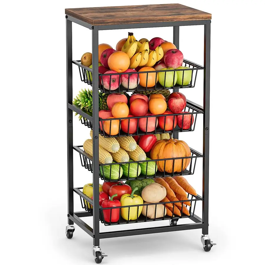 Vegetable Cart, 4Ti…