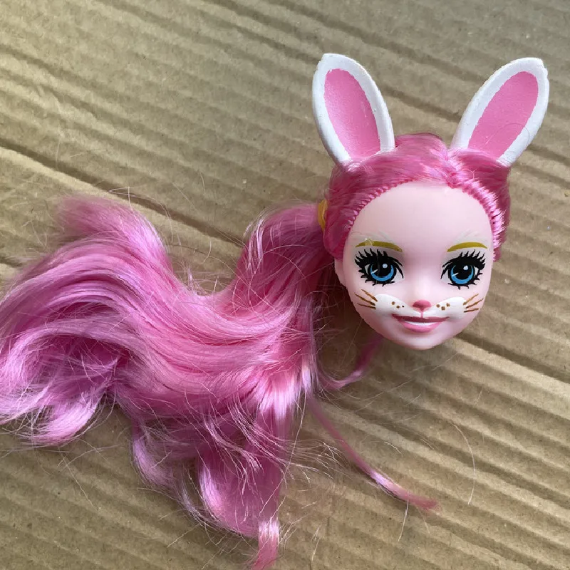 Demon Monster Dolls Heads Col0rful Hair Dracula/Clawdeen Wolf/ Frankie Stein Doll Heads High Quality DIY Doll Accessories