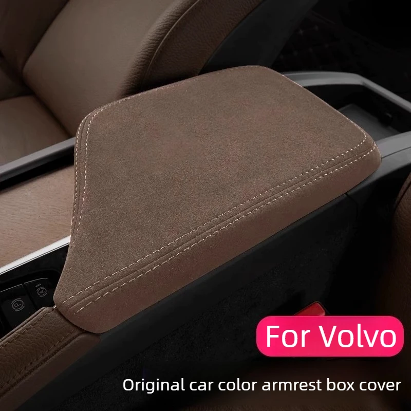 Für Volvo XC60/S60/V60/XC90/S90/V90 2018-2025 Armlehnenbox-Abdeckung Armlehnenbox-Polster Fellpolster Auto-Innenraum-Modifikationszubehör Werkzeuge