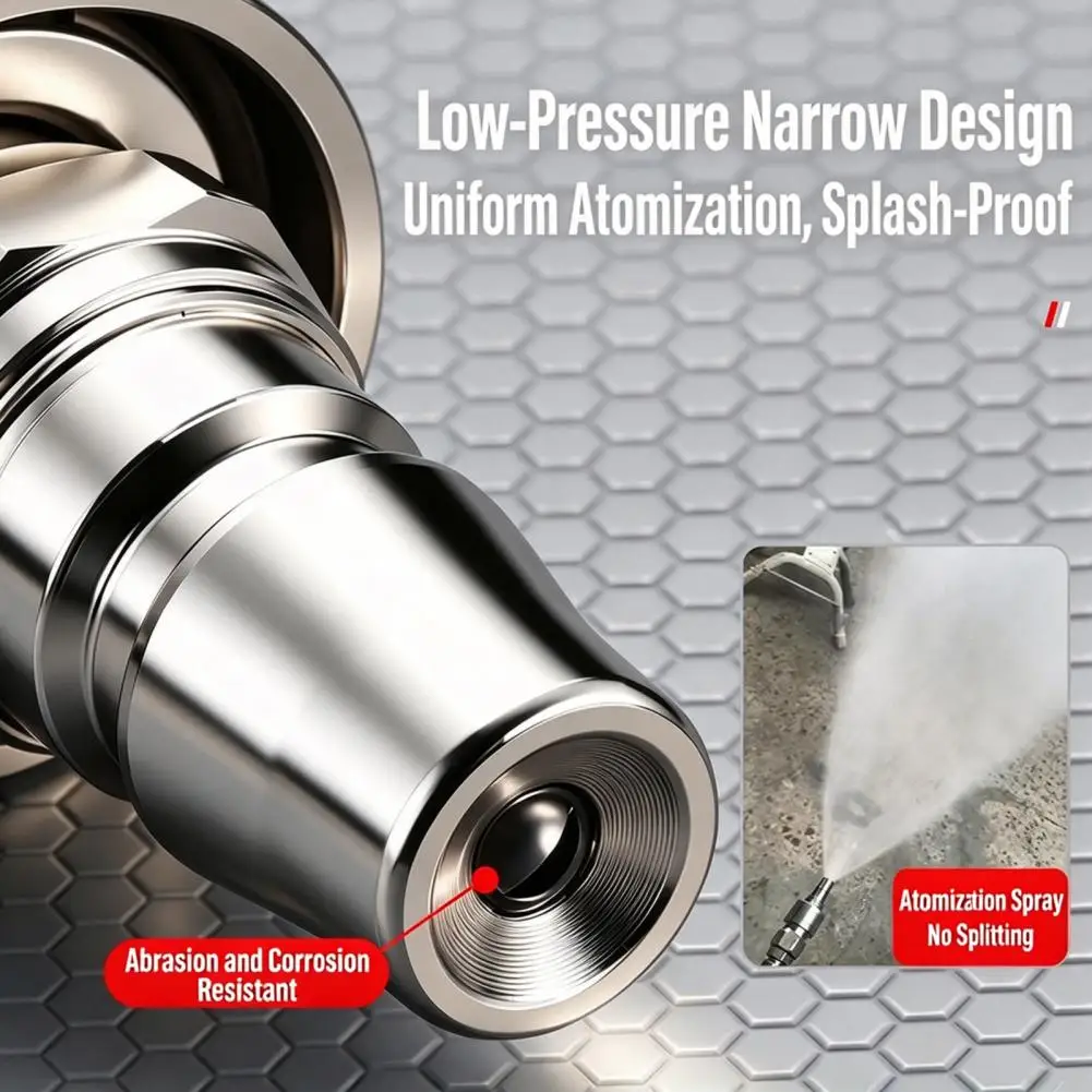 Quick Connect Spray Nozzle Paint Sprayer Nozzle Paint Sprayer Quick-connect Nozzle Stainless Steel Spray for Uniform Atomization