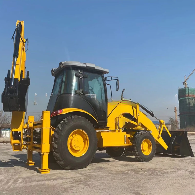 40-28 Two busy digging and loading integrated machine EPA emission backhoe loader