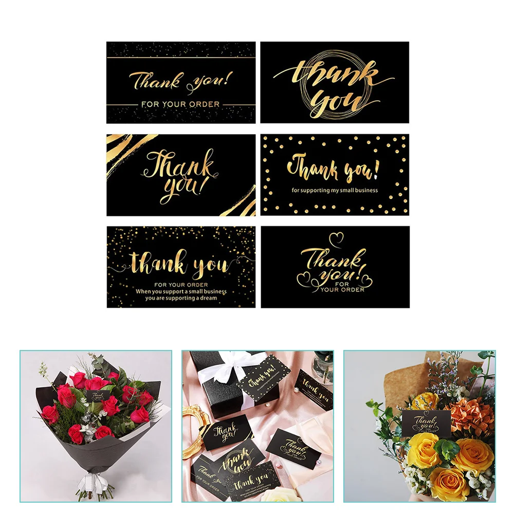 

60pcs ThankYouCards PremiumCopperPaper BlankBack BusinessGratitude Cards EnvelopeIncluded DurableMaterial WeddingBabyShower