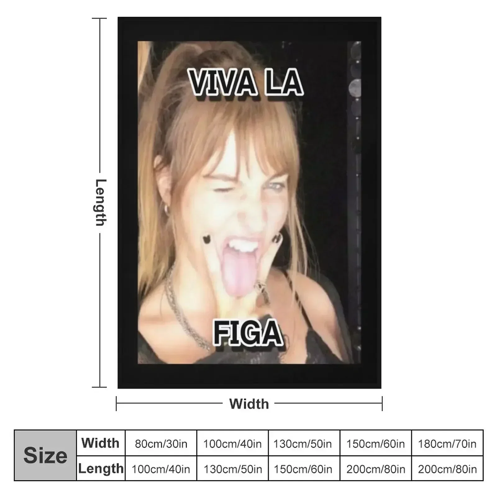 Victoria de Angelis VIVA LA FIGA Throw Blanket couch cozy soft plush fuzzy picnic outdoor blanket