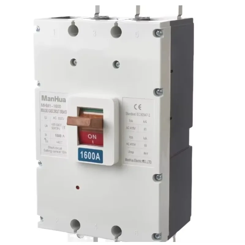 Dreiphasiger automatischer Schalter mit thermischer Freigabe M1-1600 1600A, konzipiert für den Einsatz in elektrischen Schaltkreisen
