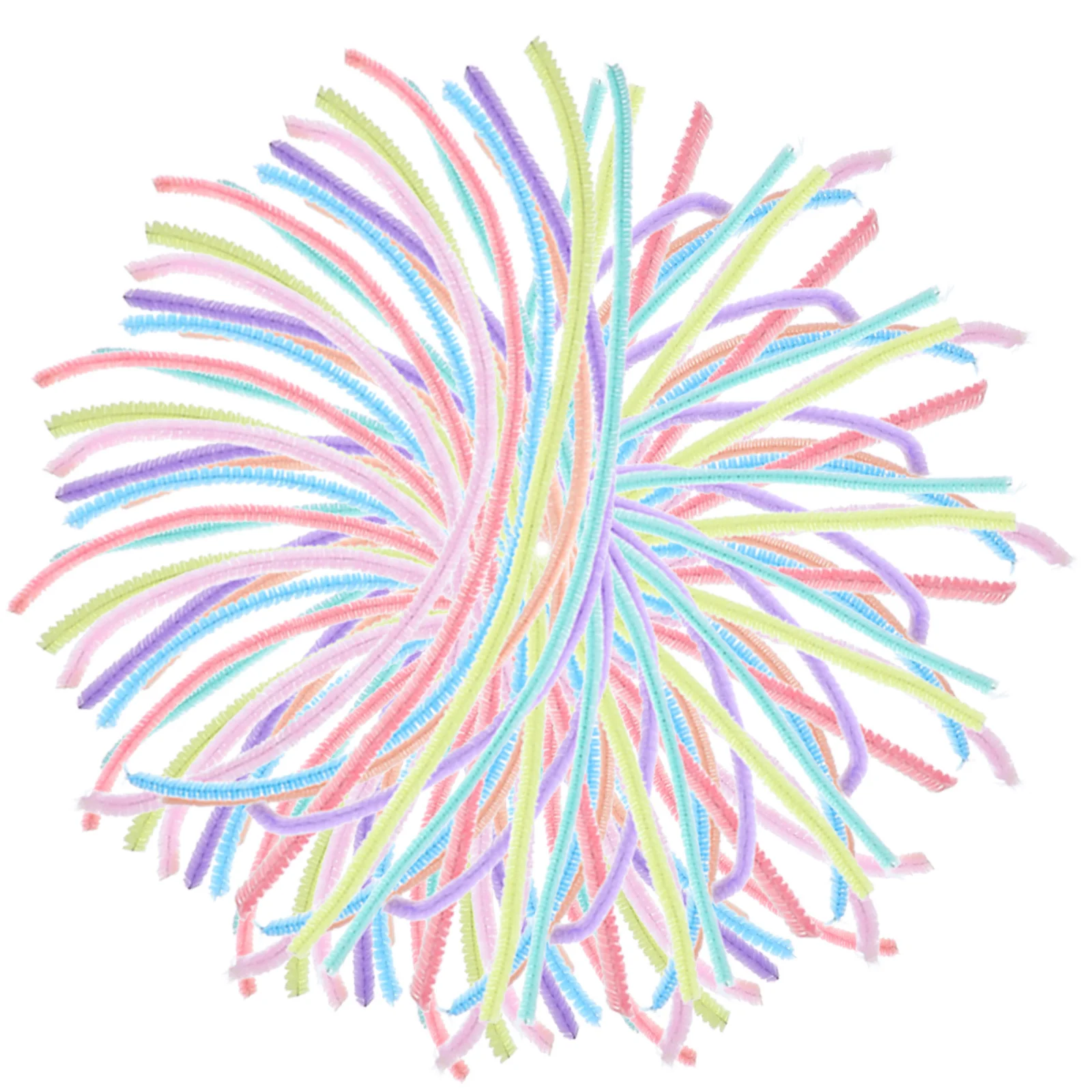 

100 шт. красочные макаронные чистящие средства для труб из синели, стебли для поделок, принадлежности для рукоделия, креативные детские мероприятия