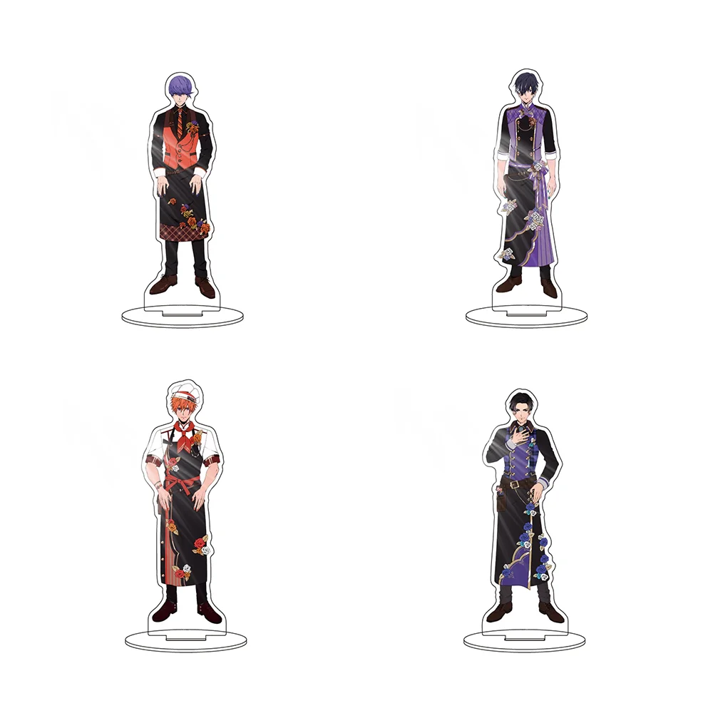 

Anime Obey Me! 15cm Acrylic Stand Lucifer Beelzebub Leviathan Mammon Restaurant Chef Dress Up Series Desktop Decoration