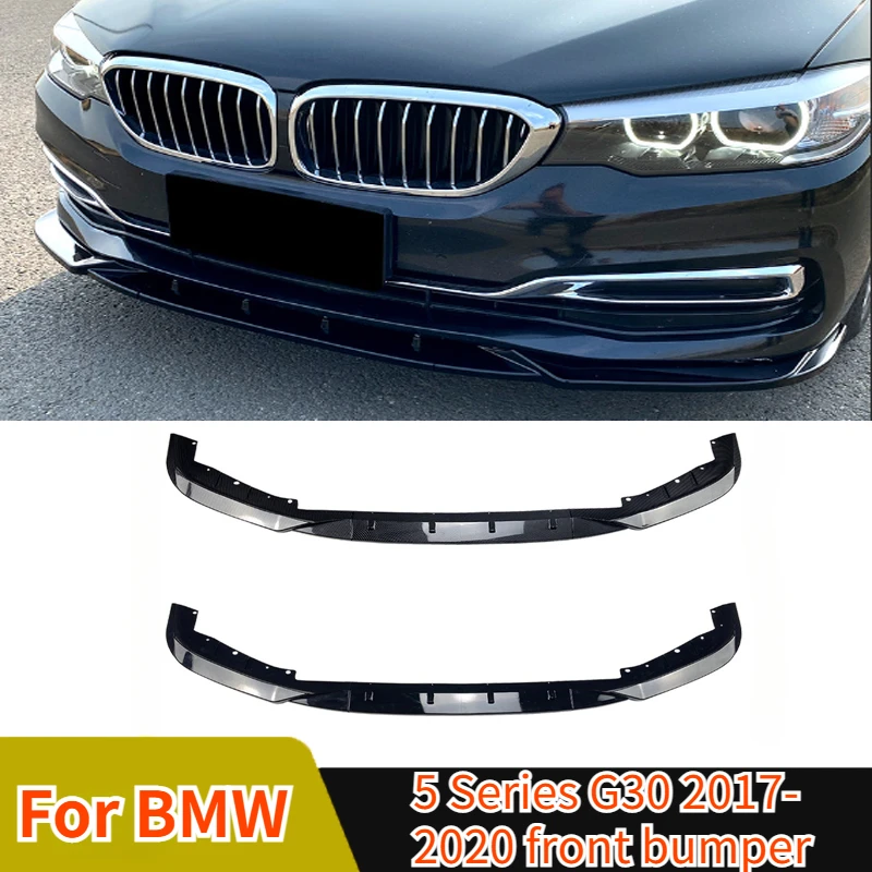 For BMW 5 G30 Early Stage Deluxe Edition 525i 5301i 2017 2018 2019 2020 Bumper Lip Spoiler Splitter Diffuser Tuning