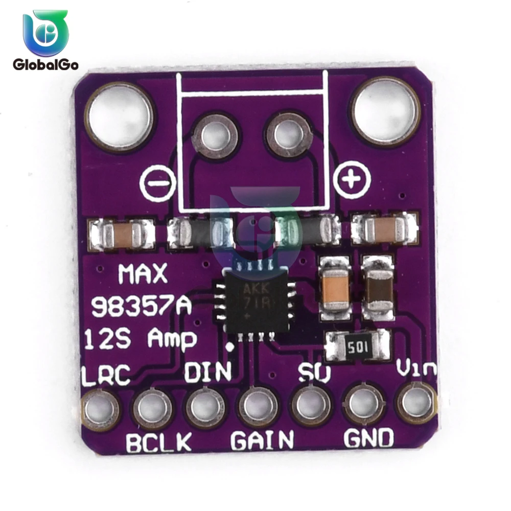 I2S 3W Class D เครื่องขยายเสียง Breakout Interface DAC ถอดรหัสโมดูล Filterless Audio BOARD สำหรับ Raspberry Pi Esp32