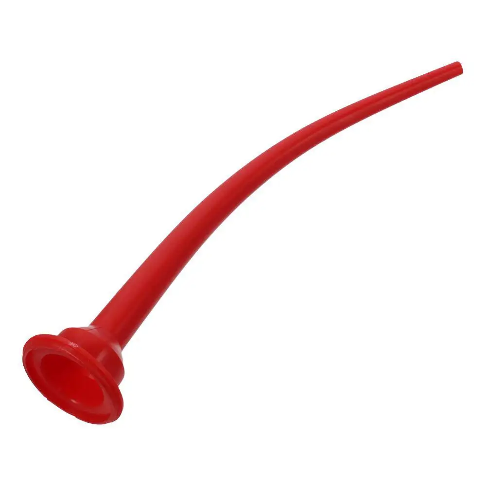 11.8in Caulking Nozzle Reusable Glass Cement Red Soft Rubber Nozzle Curved Caulking Nozzle For Sausage Caulking