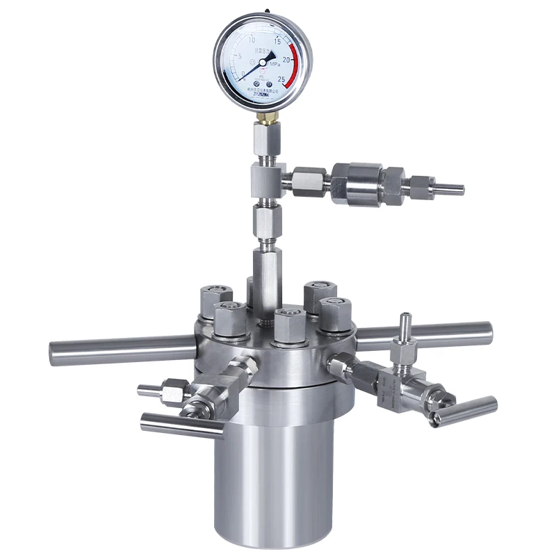 

Simple High Pressure Reactor lab 304 Stainless Steel High Temperature and High Oxygen Resistant Desktop Micro Reactor