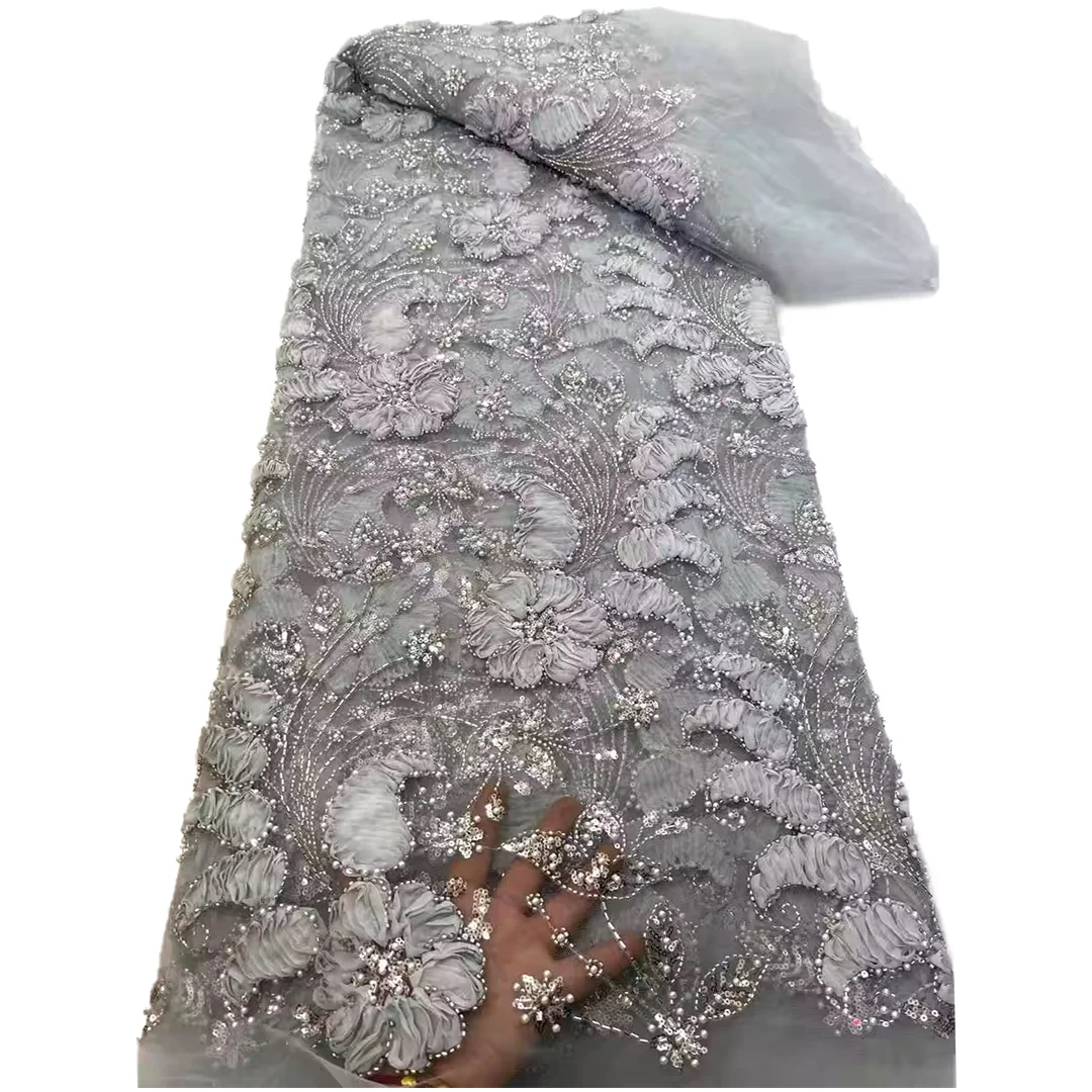 NI AI高品質レース刺繍スパンコールネットレース、ビーズ付 - Embroidery Ai のレビューと価格