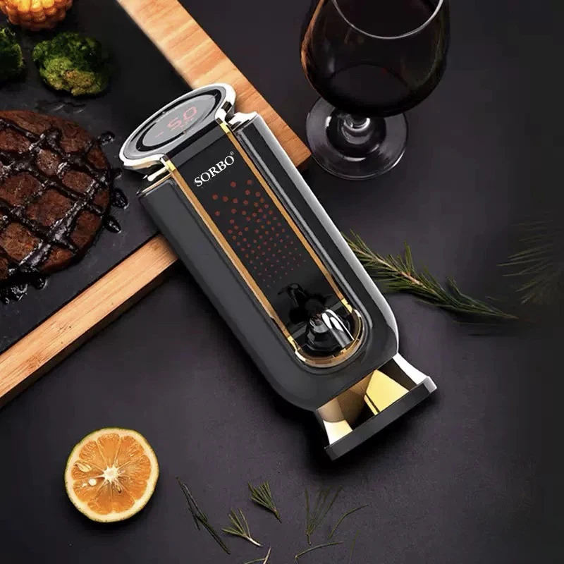 Decantador de vino eléctrico, dispensador de frescura de vino tinto, rápido ‌ Decantador de alcohol para uso doméstico, tinto cuantitativo ‌   Set dispensador