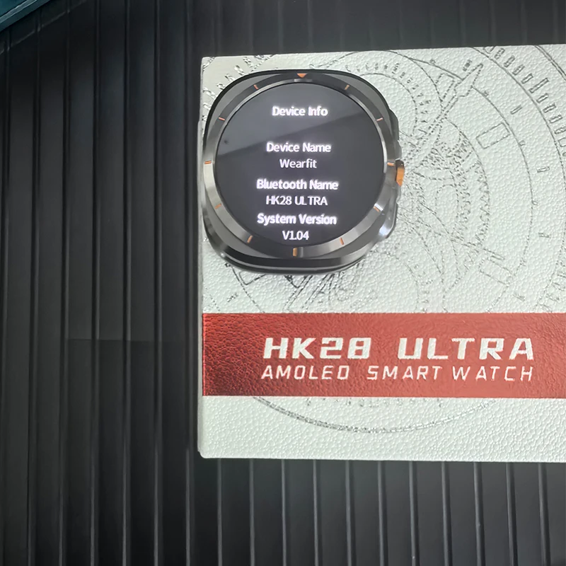 2024 HK28 Ultra AMOLED ساعة ذكية للرجال قائمة ثلاثية الأبعاد ChatGPT بلوتوث دعوة شاحن لاسلكي ساعة ذكية لنظام أندرويد IOS