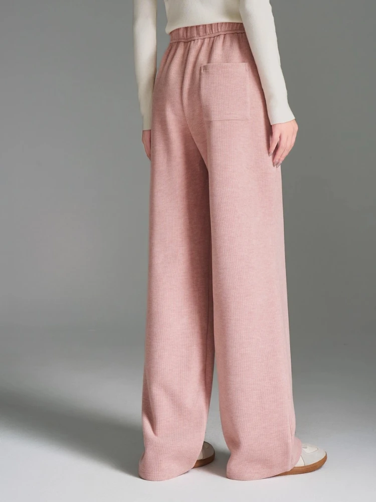 กางเกงขายาวทรงตรง OLrain รุ่น Autumn สำหรับผู้หญิง ปี 2025 รุ่นใหม่ สีพื้น เรียบง่าย สไตล์สาวออฟฟิศ ให้ความอบอุ่น รุ่น O57QK001501