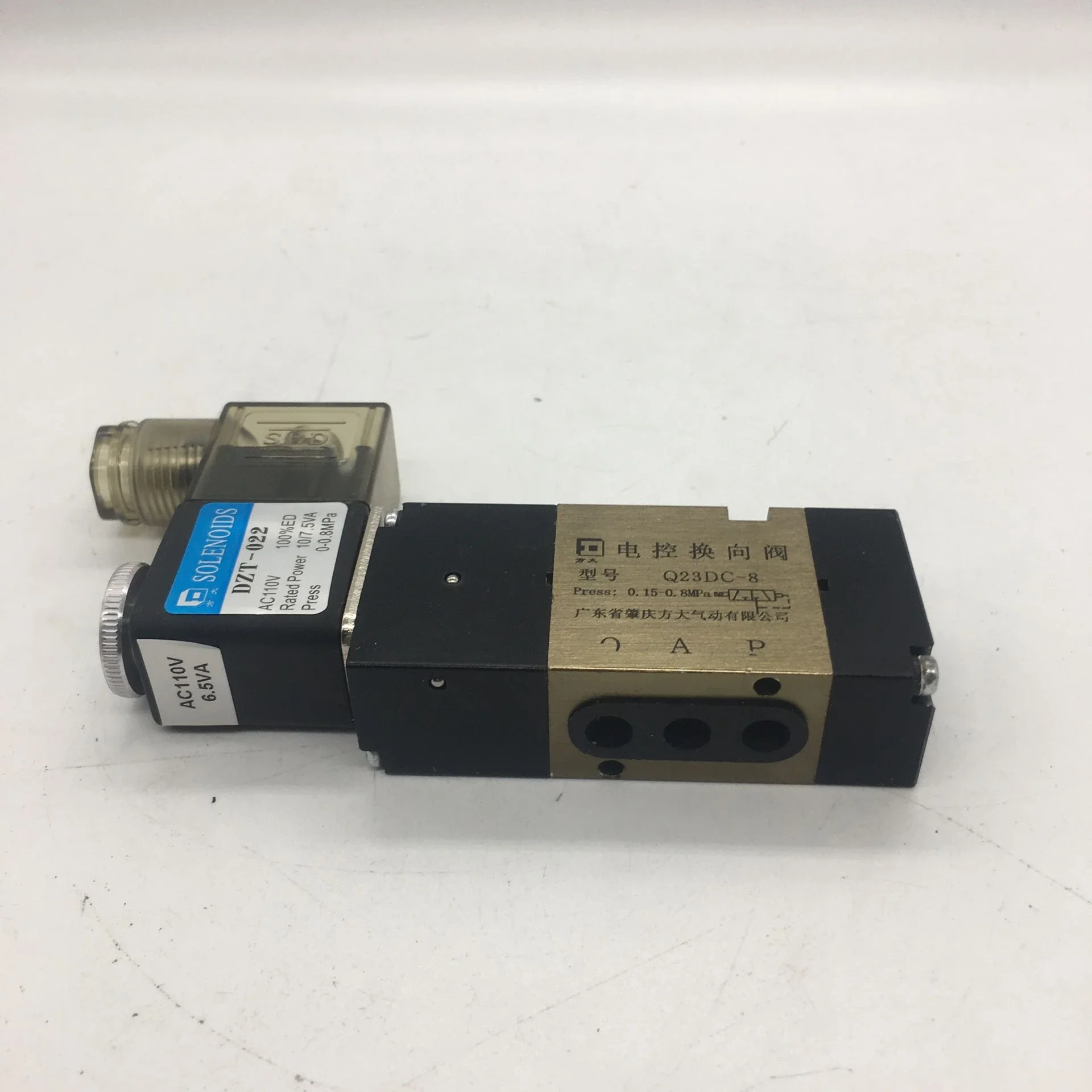 

Q23DC-8/Q25DC-10 two position five way solenoid valve Q25DC-15