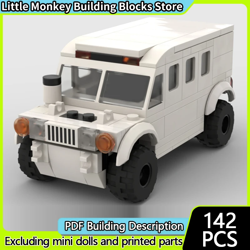 

City Car Model MOC Building Bricks Snow Reconnaissance Truck Modular Technology Children Holiday Gifts Assemble Toys Suit