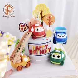 Cake Decoration Truck Theme Birthday Party Car Plane Happy Birthday Cake Topper Baby Shower Boy`s Birthday Party Cake Gifts