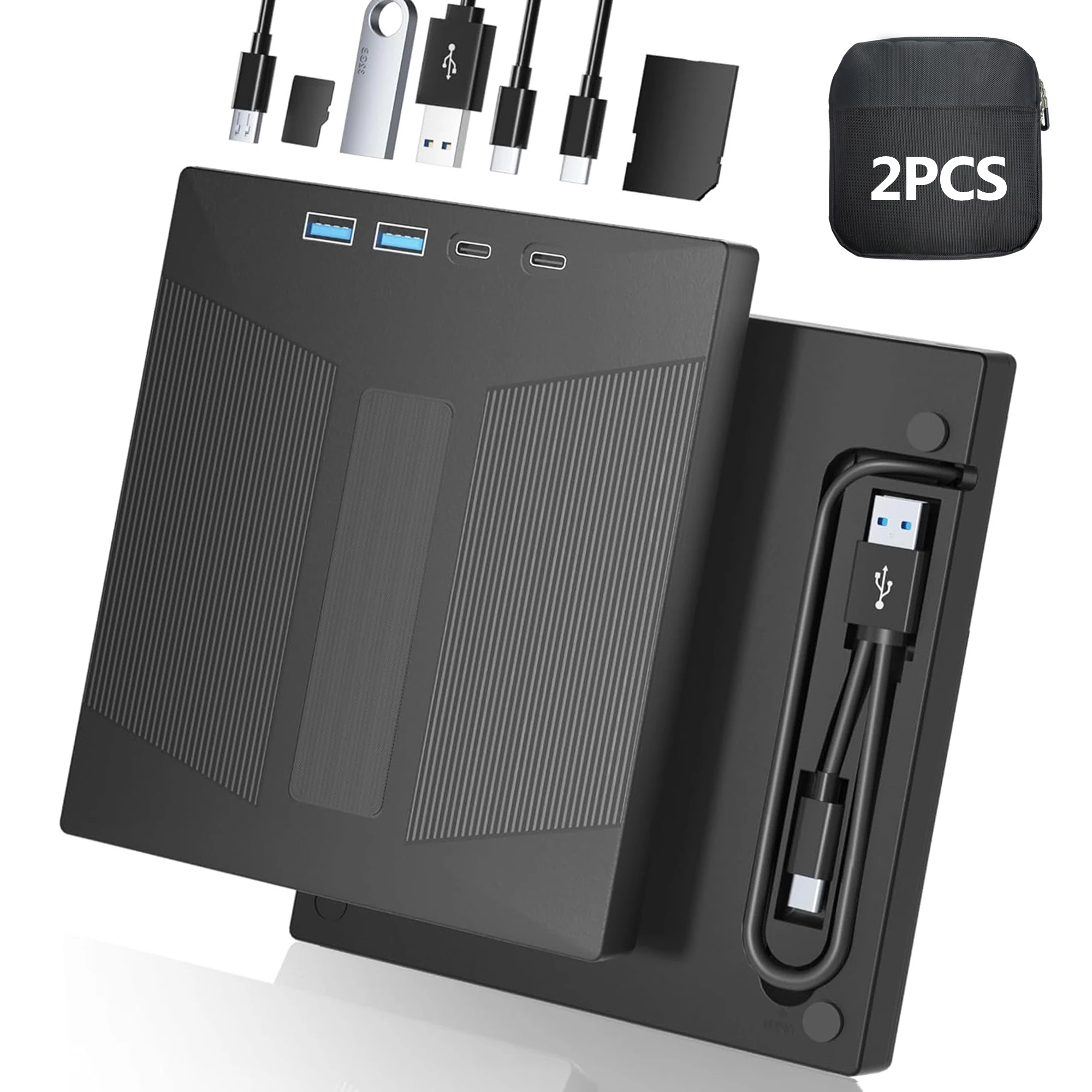 

Multi-Functional USB3.0 External CD DVD RW Drive DVD Player CD Burner Reader Optical Drive For Laptop PC Windows Mac OS