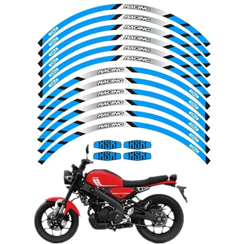 For Yamaha XSR 125 155 700 900 Motorbike Parts Contour Wheel Decoration Decal Sticker - D