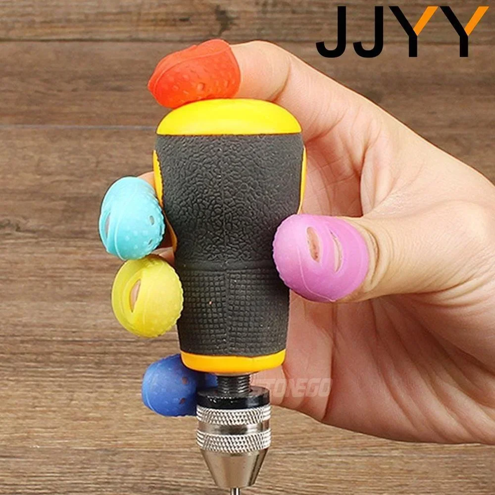 5 Piece Multi-functional Silicone Guitar Protective Gloves Hollow Breathable Hand-stitched Finger Training Accessories