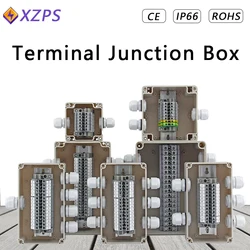 IP67 Outdoor Waterproof Terminal Junction Box ABS Plastic Enclosure Case Home Monitor Electric Distribution Cable Branch Box