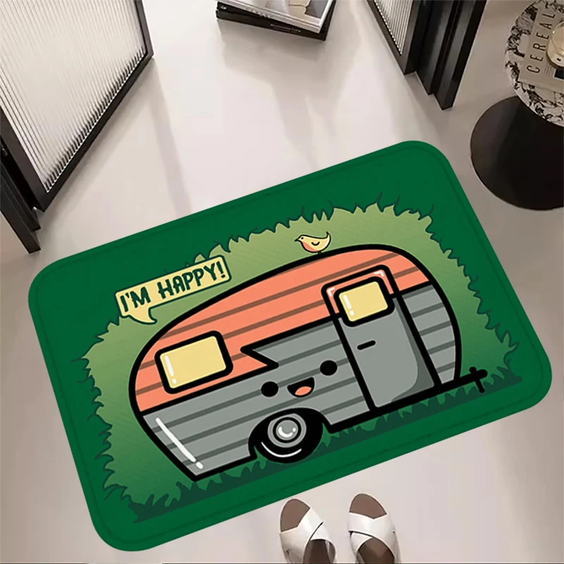 Hallway Entrance Cartpet Camping Camper Rugs Foot Carpets Doormat Floor Mats Non-slip Mat Home Kitchen Room Inside Decoration