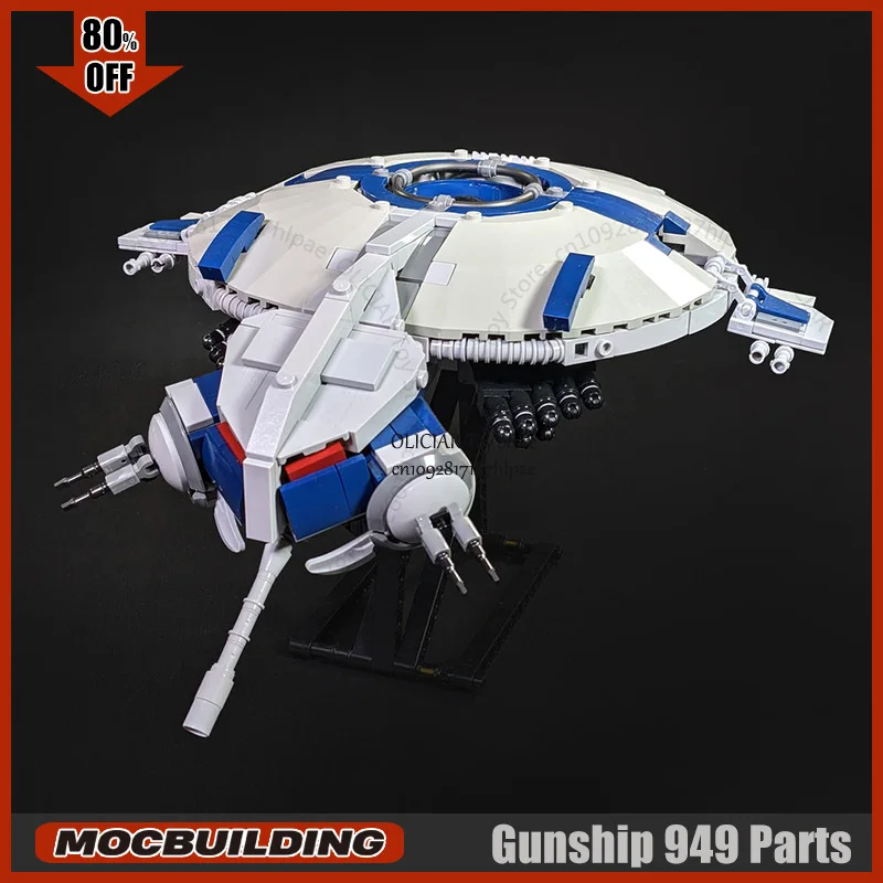 Space Movie MOC Droid Gunship Star Battle Model Building Blocks Construction DIY Creative Toys Technology Bricks Gifts Birthday