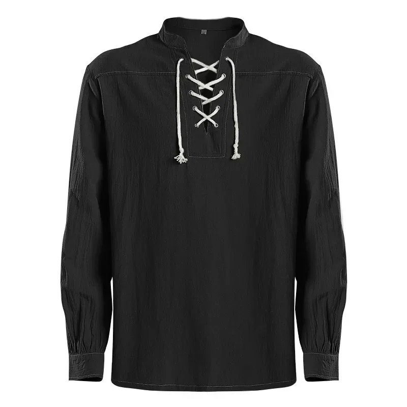 Nieuw vintage herenoverhemd met lange mouwen uit het midden van de eeuw