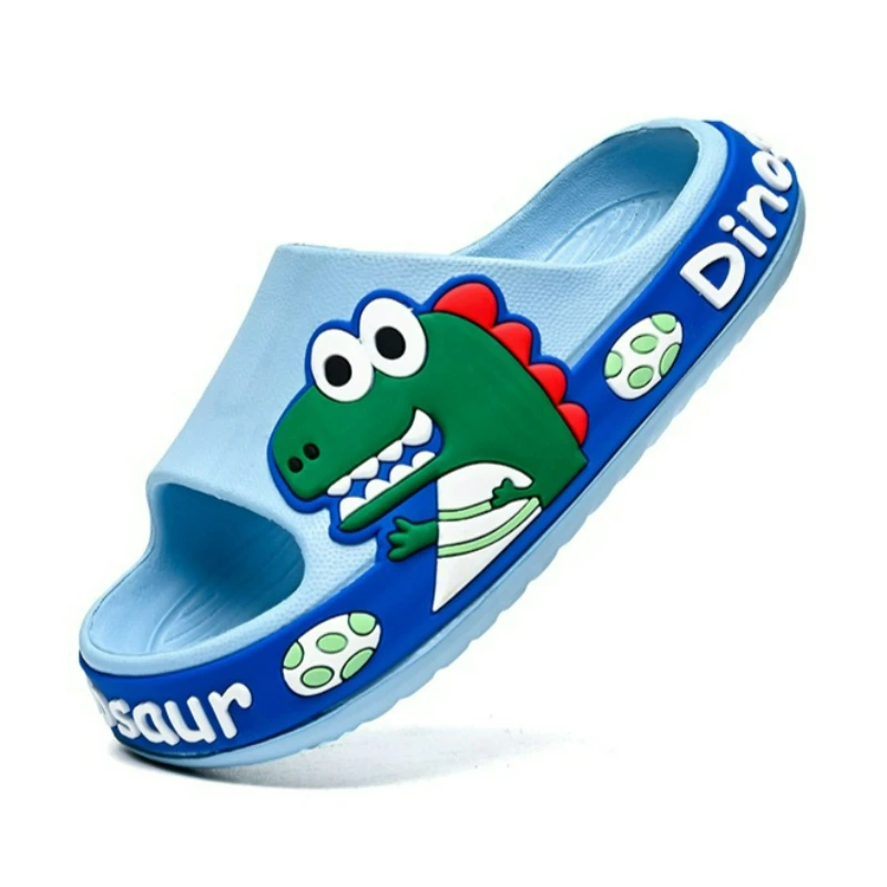 

Kids Dinosaur Slide Sandals EVA Non-Slip Cute Shower Slippers Lightweight Cartoon Slippers for Boys Girls Summer Indoor Outdoor